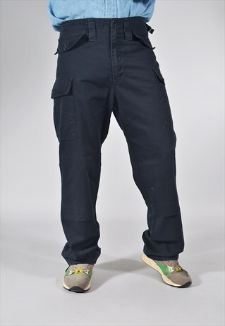 VINTAGE DICKIES NAVY BLUE WORKER TROUSERS