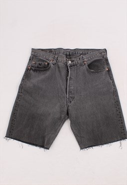 Vintage Levi's Washed Black denim shorts  