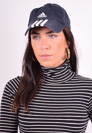 ADIDAS WOMENS VINTAGE CAP ONE SIZE BLUE 90'S