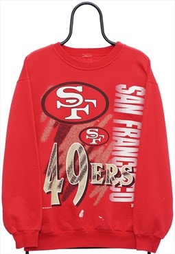 Vintage 90s NFL San Francisco 49ers Red Sweatshirt Mens