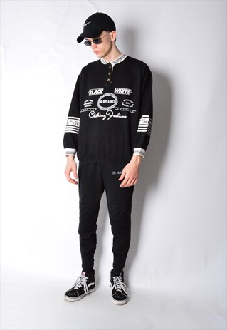 VINTAGE 70S UNISEX BLACK SWEATSHIRT