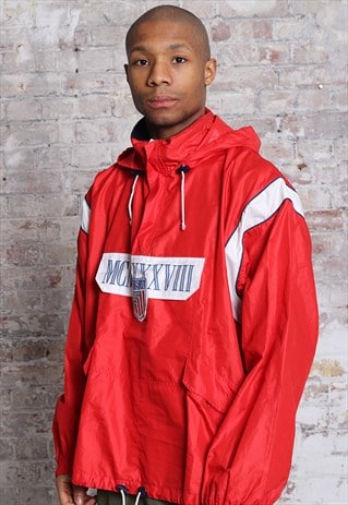 kappa red windbreaker