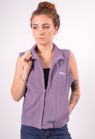VINTAGE REEBOK FLEECE GILET PURPLE