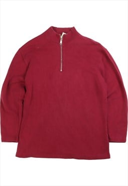 Vintage 90's Eddie Bauer Sweatshirt Plain Quarter Zip