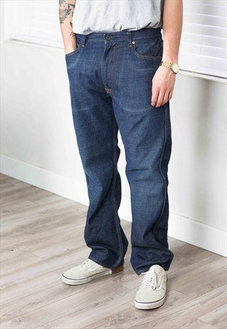 VINTAGE RALPH LAUREN POLO JEANS LOGO 90S 34W 26.8