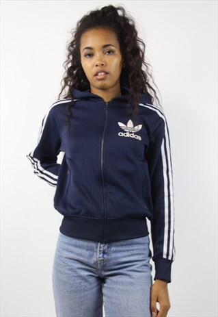 VINTAGE ADIDAS 90S ZIP-UP HOODIE