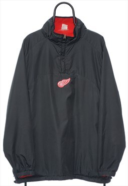 Vintage Detroit Redwings NHL Black Jacket Mens