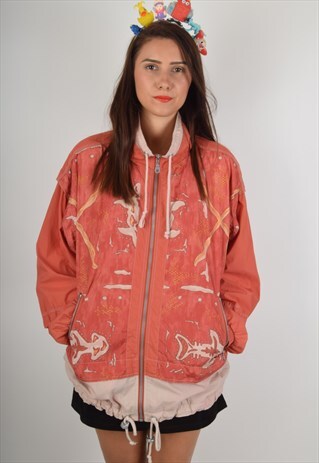 VINTAGE JACKET WITH DETACHABLE SHOULDER PADS (843)