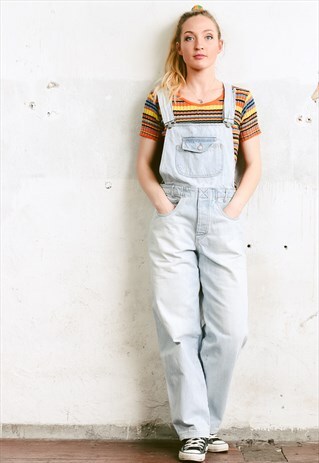 VINTAGE 90S WOMEN WORKWEAR DUNGAREES
