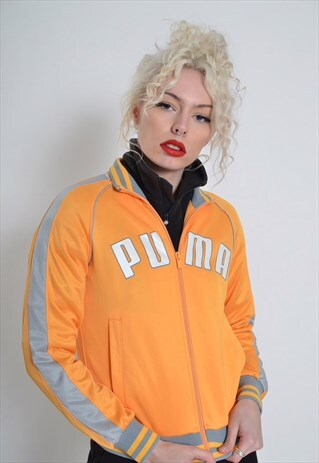 VINTAGE PUMA TRACKSUIT JACKET ORANGE