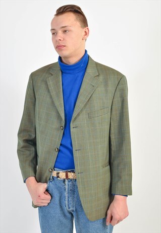VINTAGE 90S CHECKED BLAZER