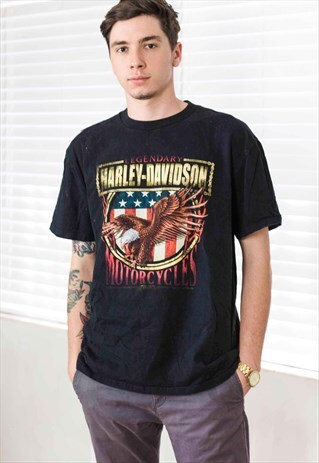 VINTAGE HALREY DAVIDSON T-SHIRT LOGO 90S X 9.4
