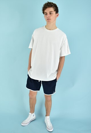 G&G UNISEX NAVY/WHITE RETRO SHORTS
