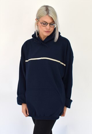 G&G UNISEX NAVY STRIPE RIBBON HOOD