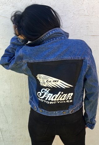 INDIAN MOTORCYCLES REWORKED DENIM JACKET
