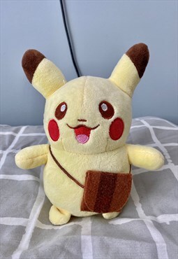 Pokemon pikachu with satchel yellow 9 inch plush toy 