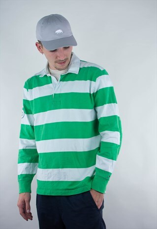 VINTAGE TOMMY HILFIGER RUGBY JERSEY LONG LONGSLEEVE SHIRT