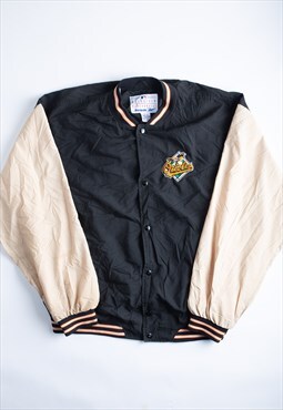 90's Reebok Black 'Orioles' Varsity Jacket - B1785