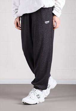 Vintage Adidas Joggers in Dark Grey Lounge Trackies Size 14