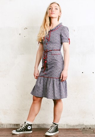 VINTAGE 70S LIBERTY PRINT PRAIRIE DRESS