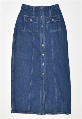 VINTAGE 90'S SKIRT DENIM NAVY BLUE
