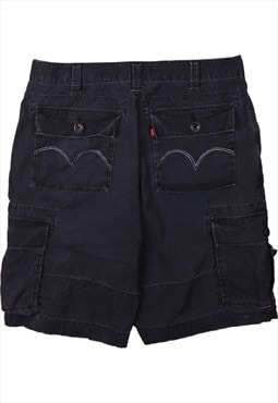 Vintage 90's Levi's Shorts Cargo Pockets Navy