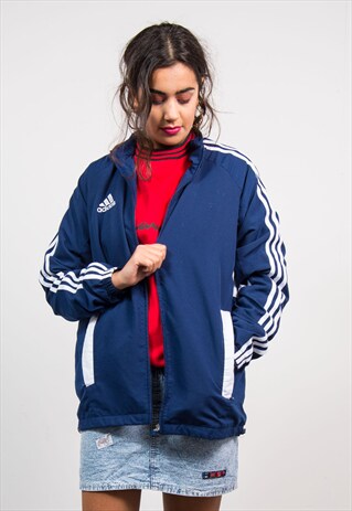 VINTAGE 90'S BLUE ADIDAS TRACKSUIT JACKET