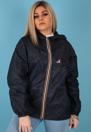 VINTAGE K-WAY WINDBREAKER JACKET IN MULTI NJ516B
