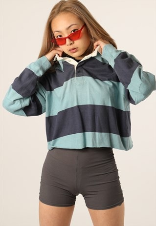 VINTAGE POLO RALPH LAUREN CROPPED RUGBY SHIRT