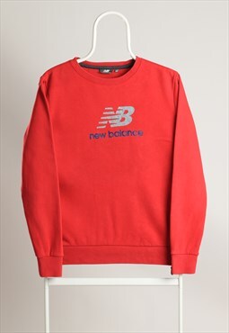 Vintage New Balance Crewneck Script Sweatshirt Red
