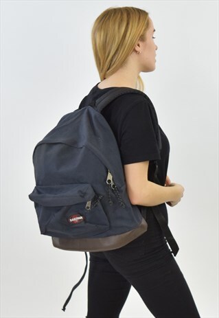 VINTAGE 90S NAVY BLUE EASTPAK RUCKSACK