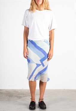 Women's Pucci Organza Geometric Skirt 
