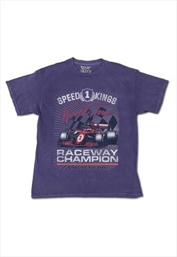 Raceway Champion Oversized T-Shirt - Overdyed Purple