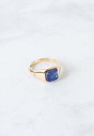 SIGNET GOLD & LAPIS LAZULI