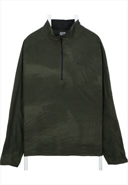 Champion 90's Quarter Zip Jumper XLarge Khaki Green