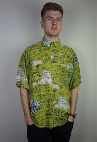 PURE SILK PATTERNED SHIRT