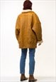 80S VINTAGE LEATHER SHEEPSKIN LEATHER SHEARLING COAT 5367