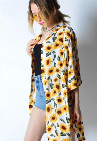 VINTAGE 90S SUNFLOWER SUMMER FESTIVAL SHIRT