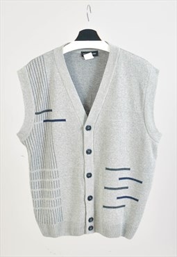 Vintage 90s buttoned vest in grey