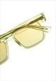 POLARIZED CLEAR OLIVE SUNGLASSES MADE WITH LIGHT BROWN LENSE