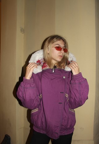 VINTAGE 90' OLDSCHOOL OVERSIZE WINTER COOL UNISEX JACKET