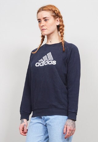 VINTAGE 90'S ADIDAS NAVY SWEATER