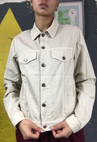 ARMANI JEANS DENIM BEIGE JACKET