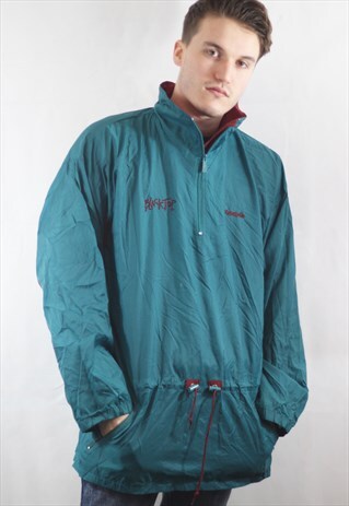 VINTAGE REEBOK BLACKTOP 1/4 ZIP WINDBREAKER