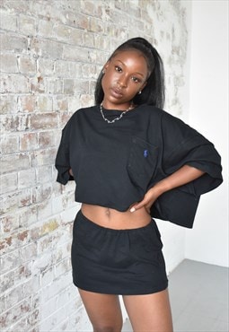 Vintage Reworked Ralph Lauren Co-ord Set in Black