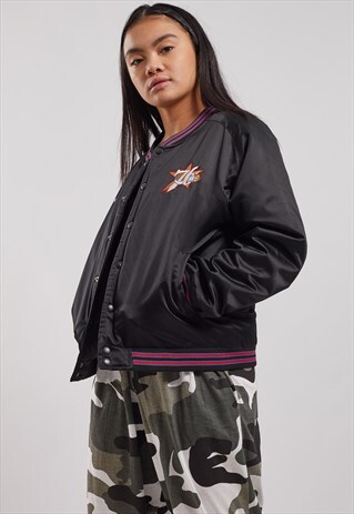 VINTAGE NIKE SIXERS BASEBALL JACKET