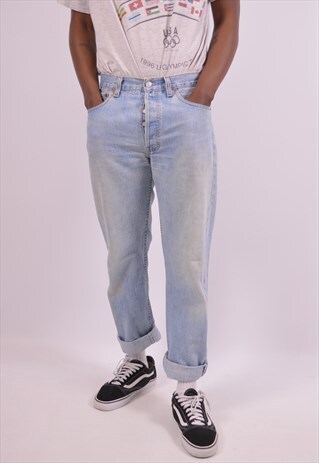 LEVI'S 501 MENS VINTAGE JEANS W33 L30 BLUE 90S
