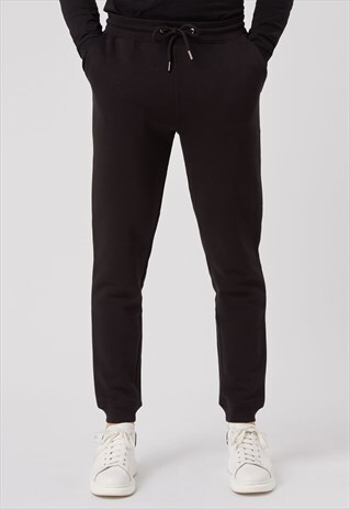 MEN'S JOGGERS IN BLACK PREMIUM COTTON