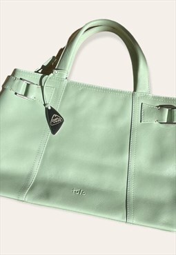 Vintage Y2K Tula Handbag Hold-all 00s Mint Green 
