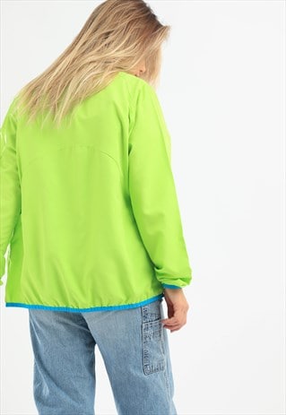 VINTAGE CHAMPION SHELL JACKET NEON GREEN